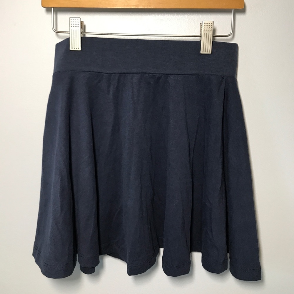 Navy skater girl skirt